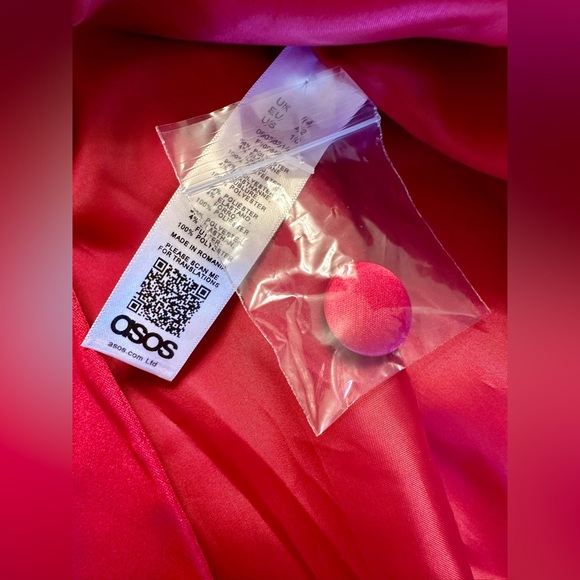 ASOS Satin Hot Pink Blazer/Mini Dress - Picture 5 of 5